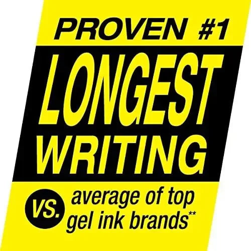 Premium Black Gel Pens with 1mm Bold Point, Comfort Grip for Smooth Writing, Quick-Drying Ink Peaceful Pleasures Health and Wellness