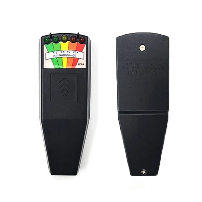 Radiation Detector Digital Electromotive Force Meter Gauss Meter Dosimeter Tester Handheld Electromagnetic Field Radiation Meter Peaceful Pleasures Health and Wellness black no battery