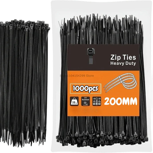 100Pcs UV Resistant Nylon Cable Ties – Self-Locking Zip Ties Nylon Cable Ties Oasis Select