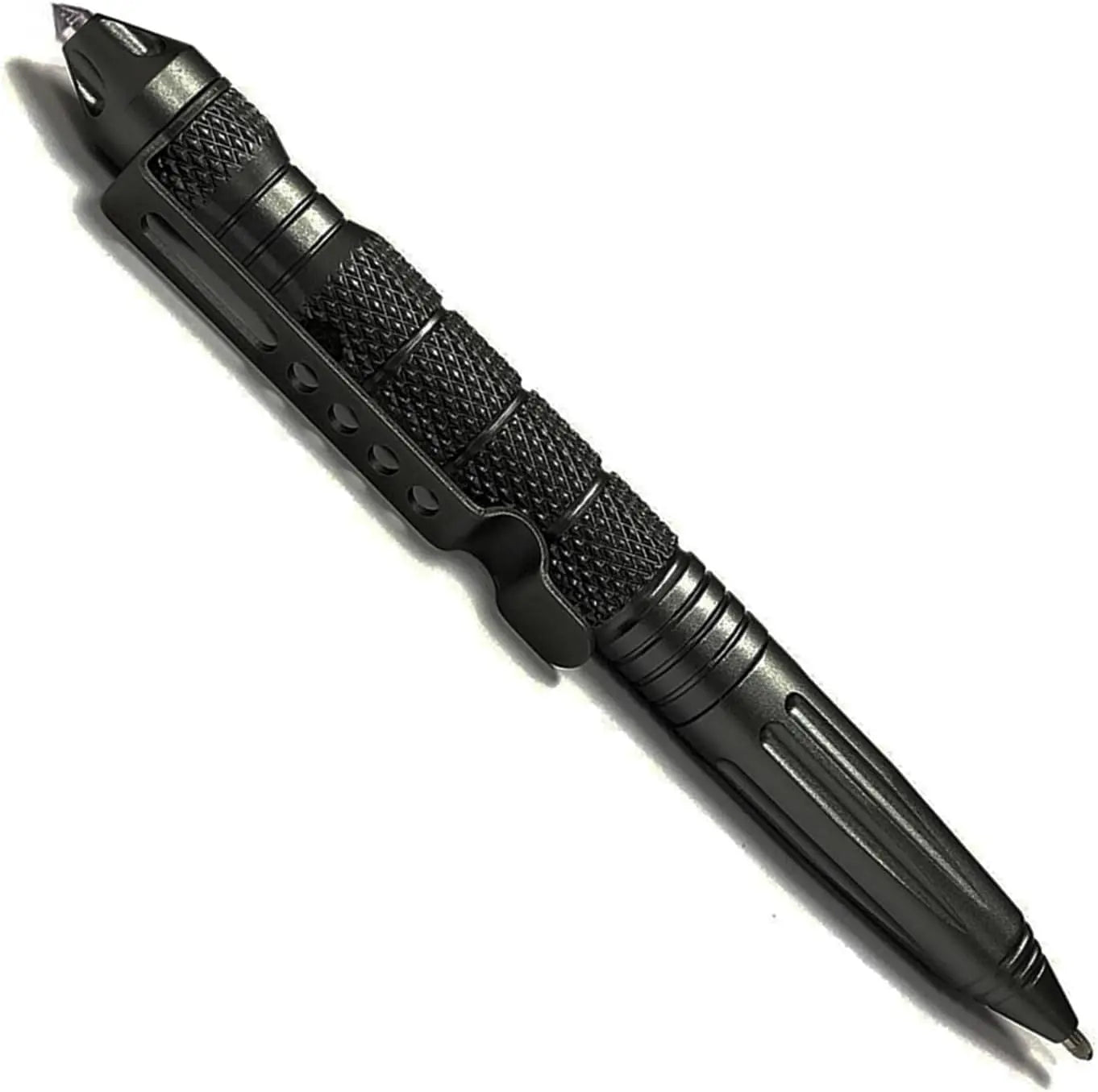 Tactical Pen Aluminum Alloy Outdoor Camping Security Survival Tools Emergency Glass Breaker Pen Camping Self-defense Supplies Peaceful Pleasures Health and Wellness black