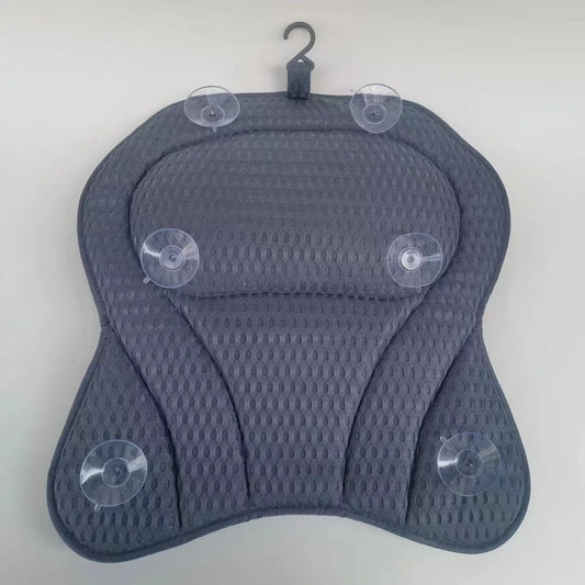 4D Mesh Bath Pillow – Non-Slip Suction Cups & Neck Support Bath Pillow Peaceful Pleasures Health and Wellness