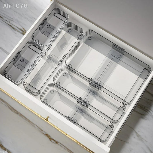 Expandable Drawer Organizer | Kitchen Bathroom Office Storage Drawer Organizer Peaceful Pleasures Health and Wellness