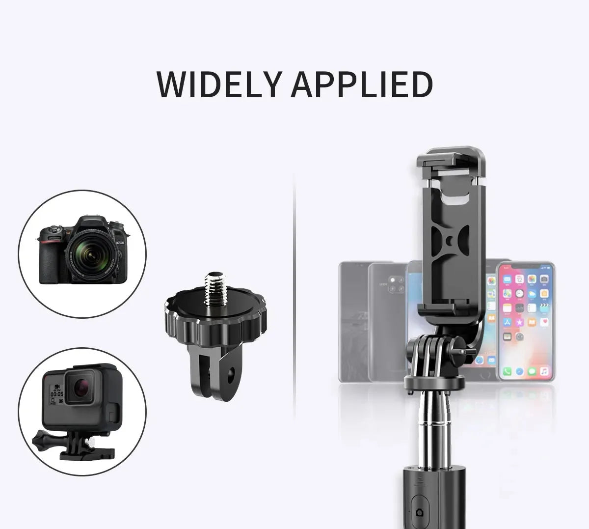 Bluetooth Selfie Stick Tripod Extendable Wireless Remote Control Portable Phone Stand for iPhone Android Vlogging Live Streaming Peaceful Pleasures Health and Wellness
