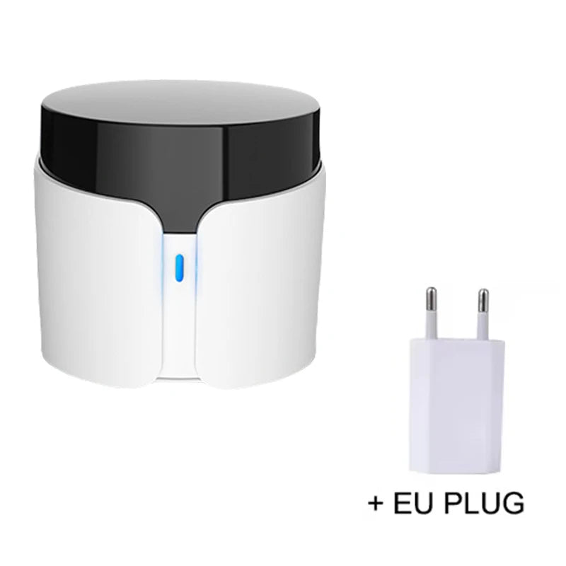 BroadLink RM5 Plus Smart Remote Control Wifi IR Bluetooth Hub Controller Timer Voice Control Work for Alexa Google Assistant Peaceful Pleasures Health and Wellness RM5 Plus EU Plug