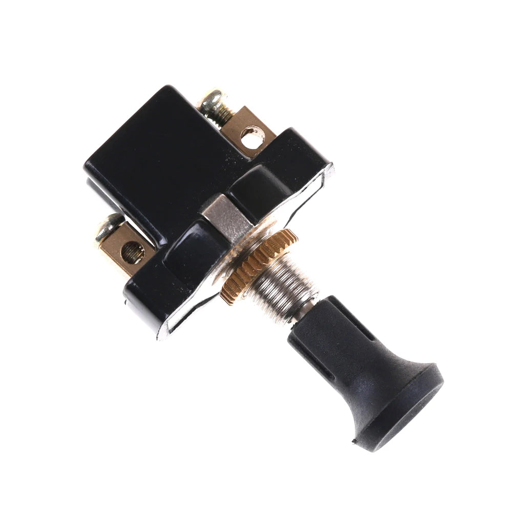 12V On-Off Push Pull Switch with Screw Terminals | 5x2.2x3cm