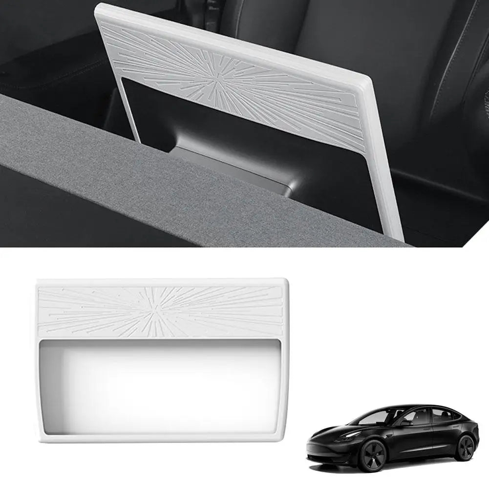 For Model 3/Y Juniper 2026 Central Control Display Navigation Screen Protector 16-inch Silicone Protective Frame Edge Cover Peaceful Pleasures Health and Wellness White
