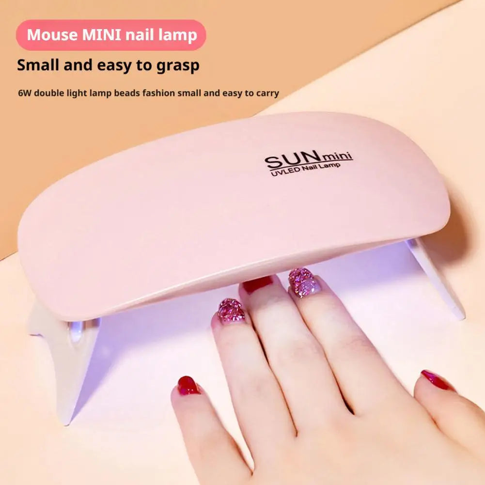 Mini UV/LED Nail Lamp – 6W USB Portable Gel Polish Curing Light Peaceful Pleasures Health and Wellness