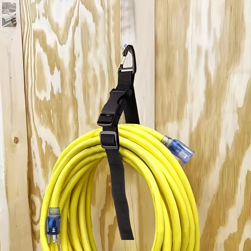 Adjustable Extension Cord Holder Organizer & Triangle Clips