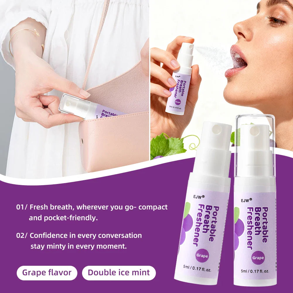 EJW Probiotic Oral Breath Spray – Mint, Peach & Grape Combo
