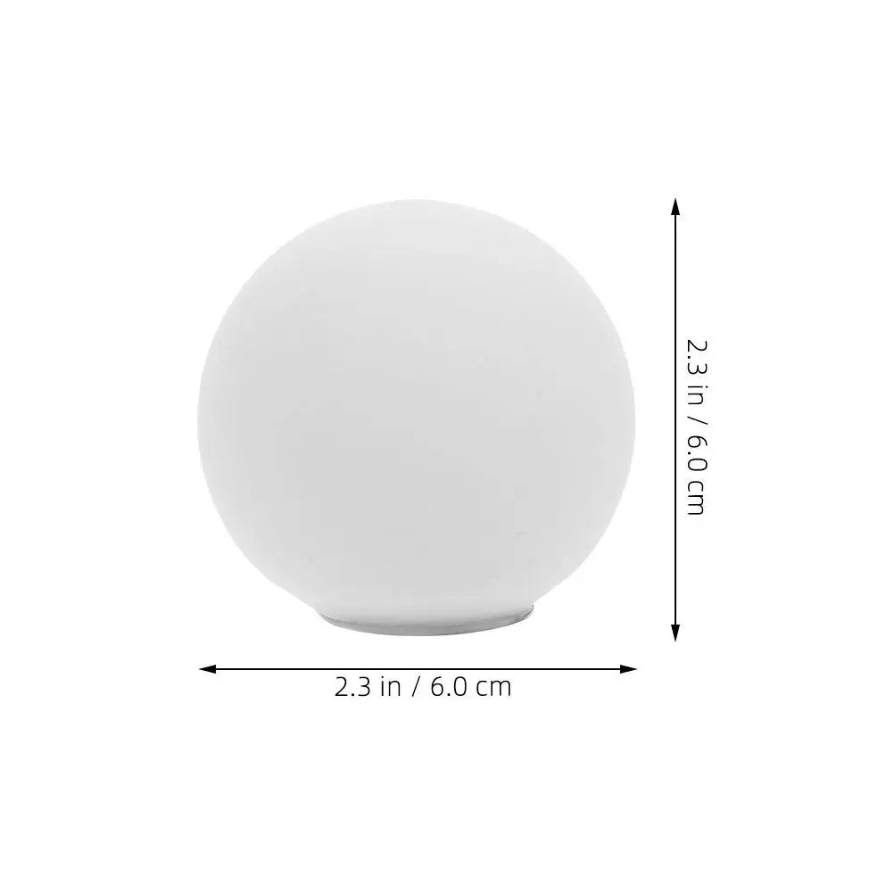 2Pcs White Round Ball Lampshade Glass G9 Metal Base Shatterproof Replacement Globe Glass Shade Soft Light for Living Room Peaceful Pleasures Health and Wellness