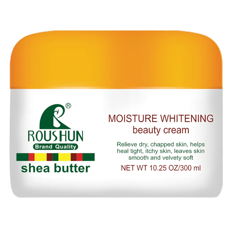300MLshea butter face& body creamMoisturizing and Nourishing Facial Moisturizing Lotion Moisture Replenishment Four Seasons Men Peaceful Pleasures Health and Wellness Shea butter cream