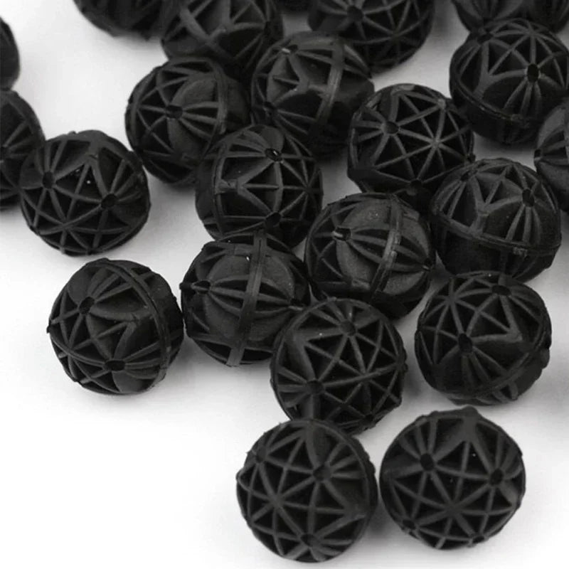 50 Home Aquarium Pond Bio Balls Fish Tank Filter Media Marine Sum