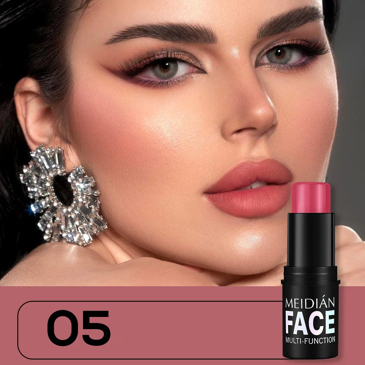6-Color Dual-Use Blush & Lip Stick – Natural Contour Makeup