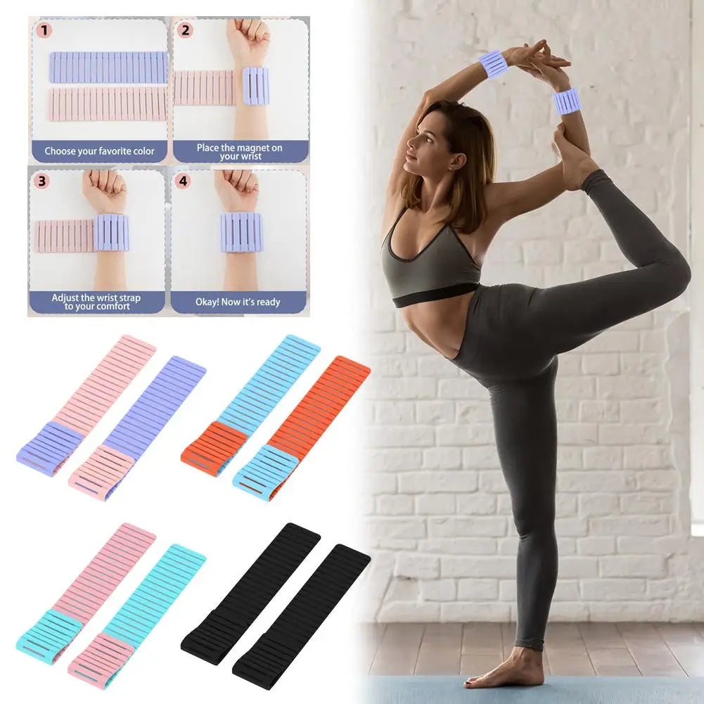 Silicone Weight-bearing Wristband Magnetic Silicone Weight-bearing Wristband 2LB Fitness Exercise Ankle Weights Arm Binding Peaceful Pleasures Health and Wellness