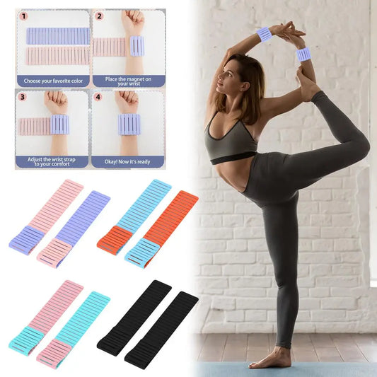 Silicone Weight-bearing Wristband Magnetic Silicone Weight-bearing Wristband 2LB Fitness Exercise Ankle Weights Arm Binding Peaceful Pleasures Health and Wellness