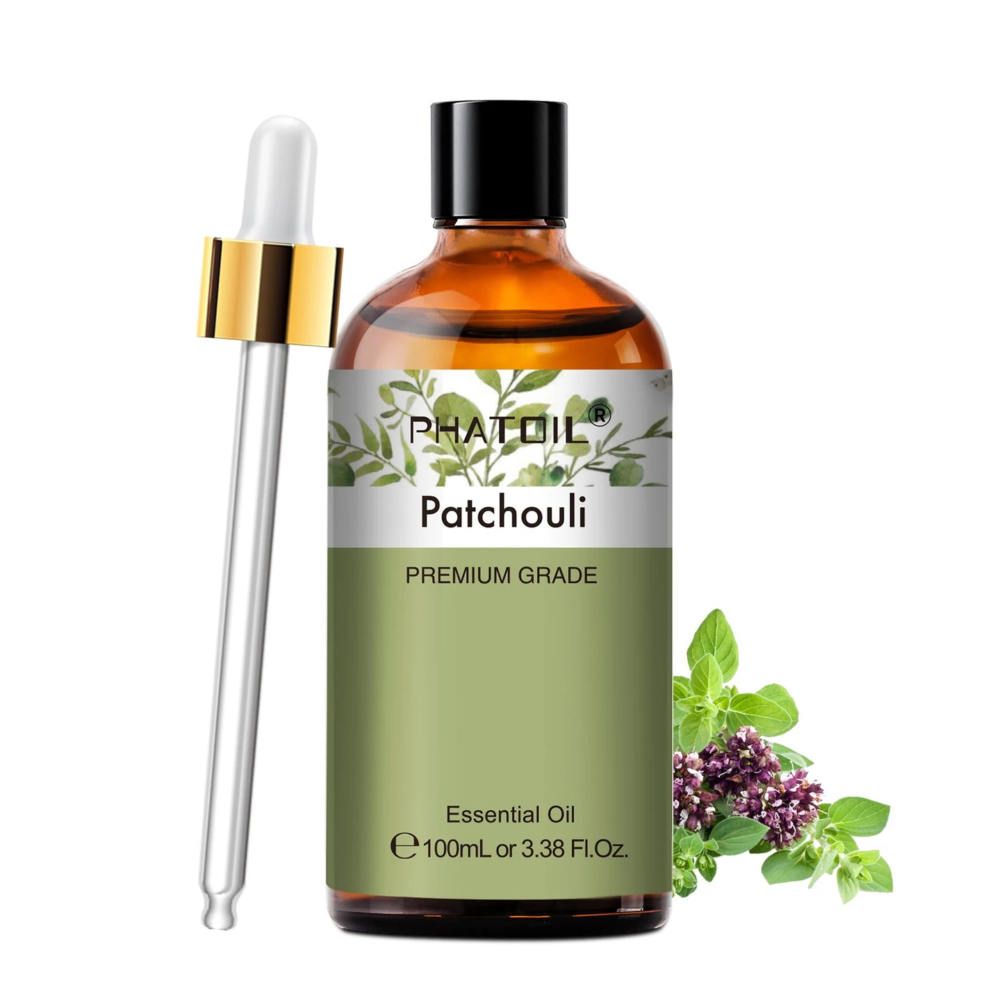 PHATOIL 2pcs/1pcs Lavender Aromatherapy Essential Oil For Diffuser,Candle Making-100ml Eucalyptus Jasmine Vanilla Cinnamon Oils Peaceful Pleasures Health and Wellness Patchouli 100ml