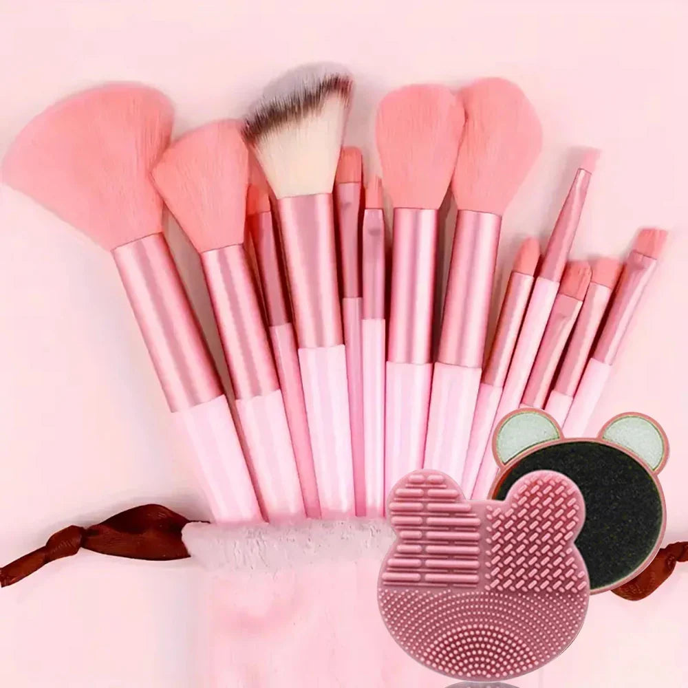 Professional Makeup Brush Set 13/33pc – Soft Bristles, All Skills