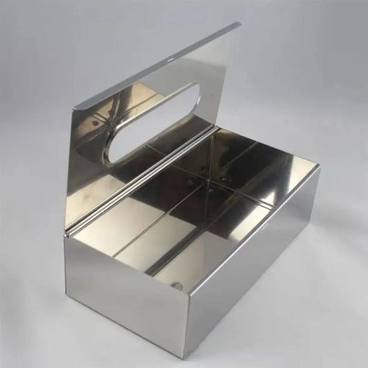 Stainless Steel Wet Tissue Box Dispenser Desktop Holder Tissue Box Holder Peaceful Pleasures Health and Wellness