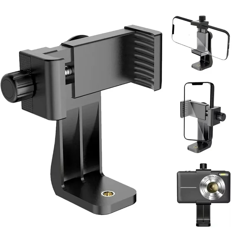 Universal Smartphone Tripod Mount Clip | Vlog & Live Stream