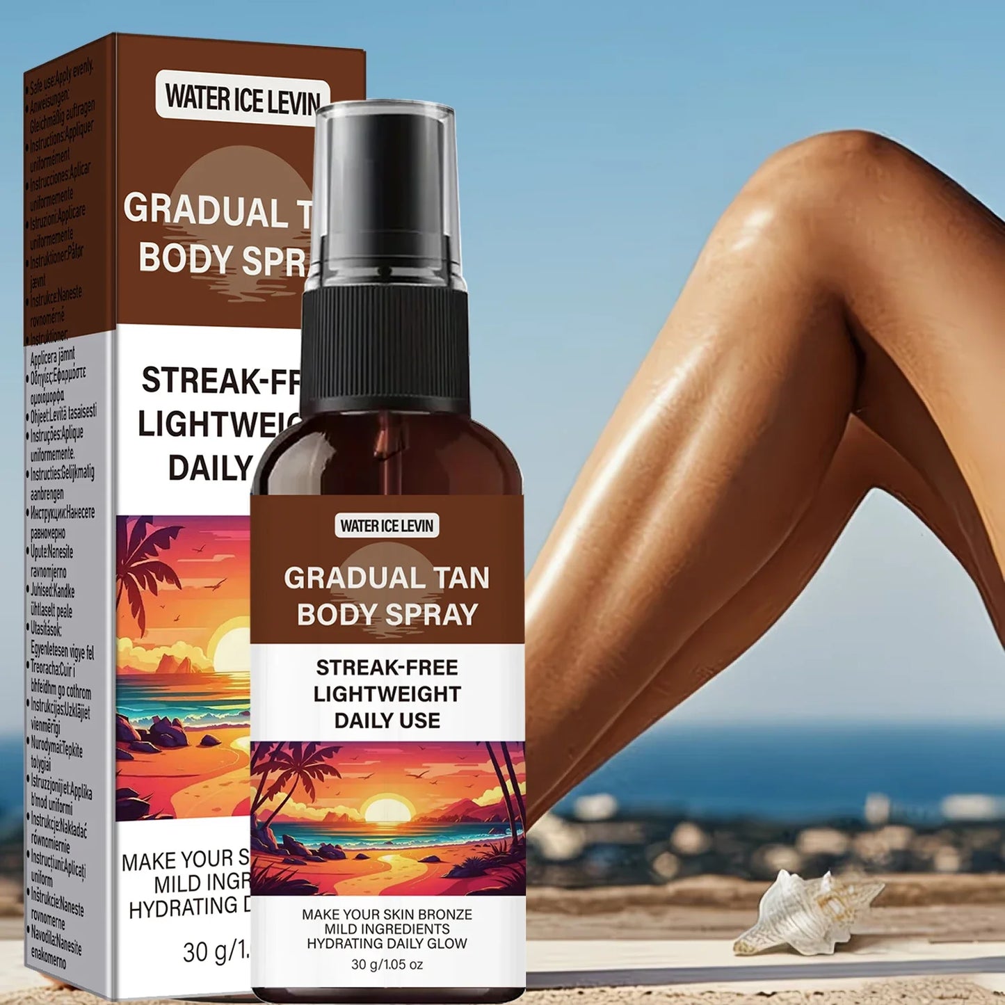 Gradual Tanner Spray – Streak-Free Hydrating Bronze Glow