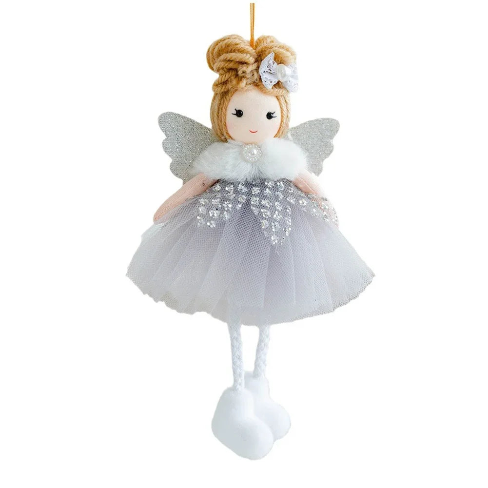 Christmas Angel Doll Pendant | Plush Hanging Tree Ornament