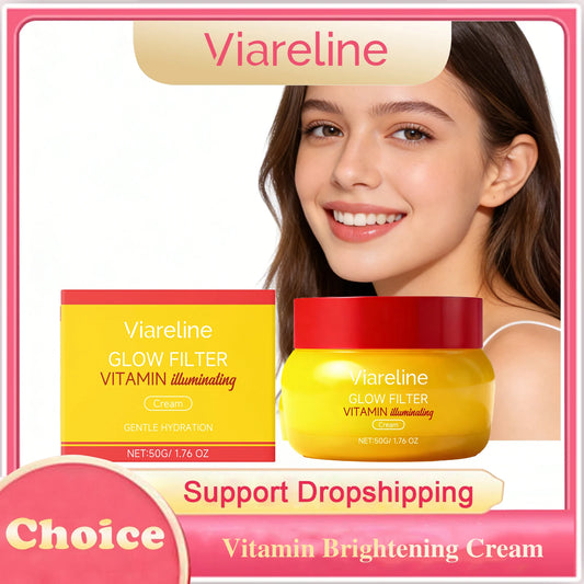 Vitamin Brightening Cream Hydrating Firming Glowing Smoothing Repairing Stabilizing Lighten Melanin Barrier Protection Day Cream Peaceful Pleasures Health and Wellness