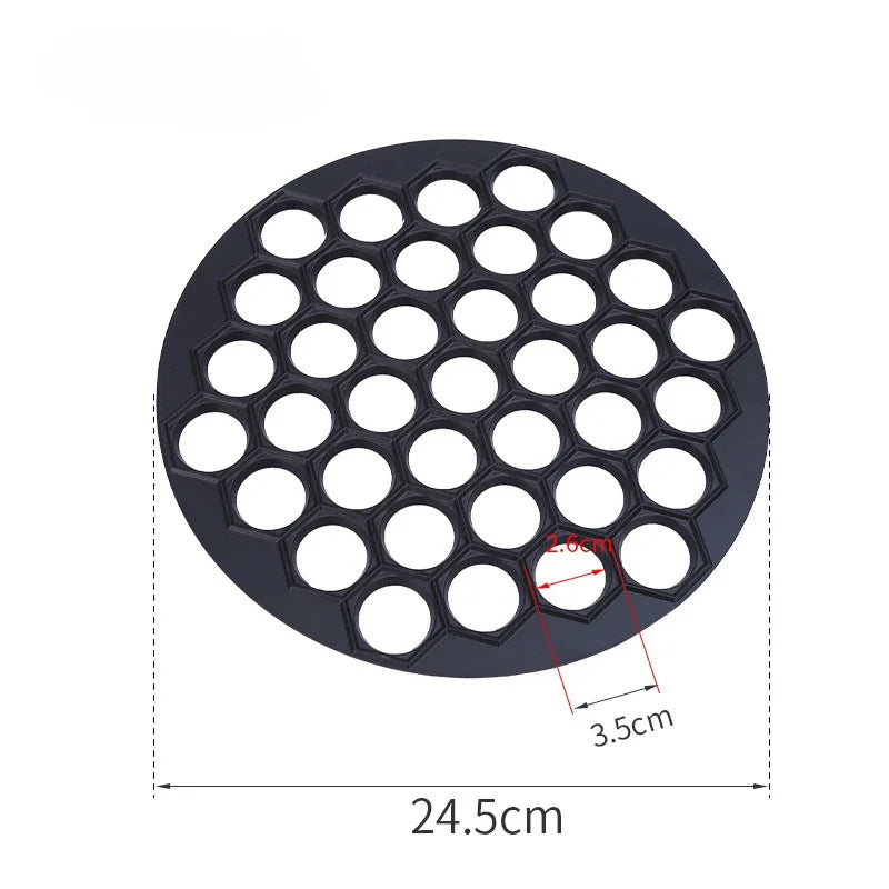 37 Holes Dumpling Mold Aluminum Alloy Ravioli Maker DIY Kitchen Tool for Making Ravioli Pastry Dumplings Household Gadget Peaceful Pleasures Health and Wellness