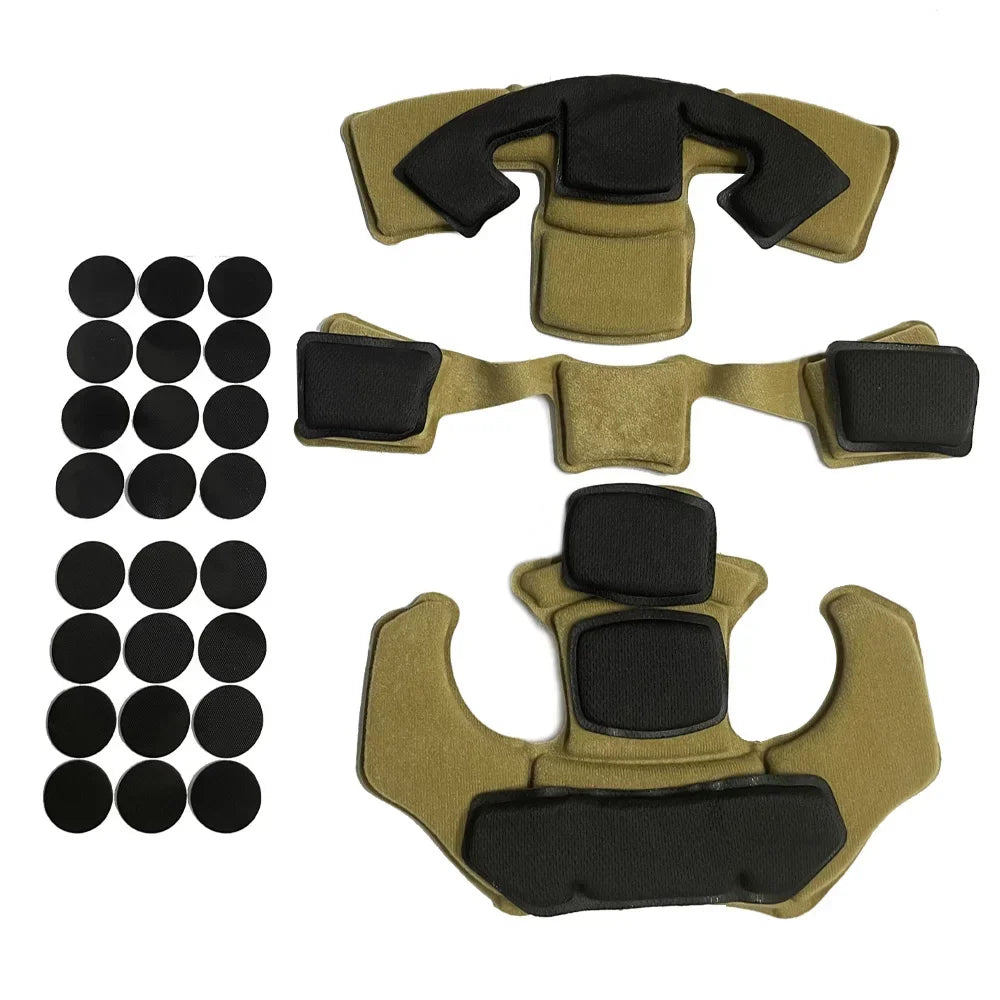 NEW Upgraded Team Wendy Helmet Hanging Suspension System Chin Strap for Team Wendy FAST MICH Tactical Helmet Accessories Peaceful Pleasures Health and Wellness Khaki Sponge