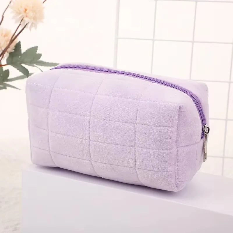 Cute Plush Makeup Bag – Travel Cosmetic Toiletry Pouch