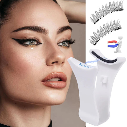 Magnetic Eyelashes Curler V Type Eyelashes Applicator Tweezers Clips Suitable For Beginners In Beauty And Makeup Tools Peaceful Pleasures Health and Wellness