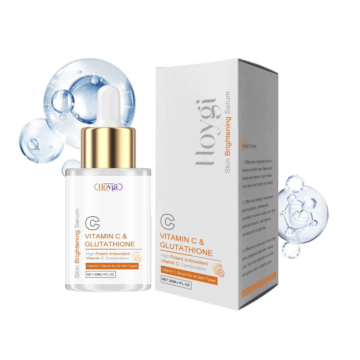 Vitamin C & Glutathione Brightening Serum – Fade Dark Spots