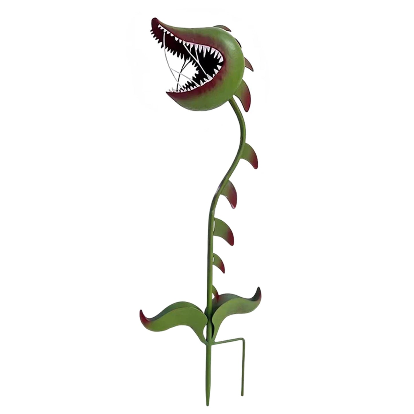 Man Eating Flower Pitcher Plant Iron Decorative Stake,Metal Carnivorous Plant Garden Stake,Yard/Garden Landscape/Pathway Decor Peaceful Pleasures Health and Wellness A