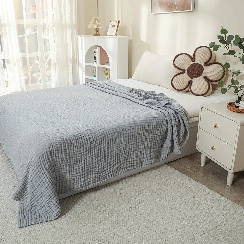 Battilo 6-Layer Muslin Cotton Throw Blanket | Boho Sofa & Bed