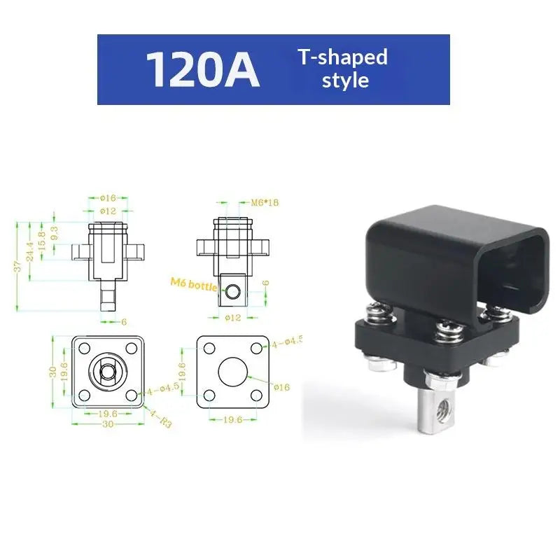 All-Copper Battery Terminal Post 100A–300A | Energy Storage Battery Terminal Connector Peaceful Pleasures Health and Wellness A4