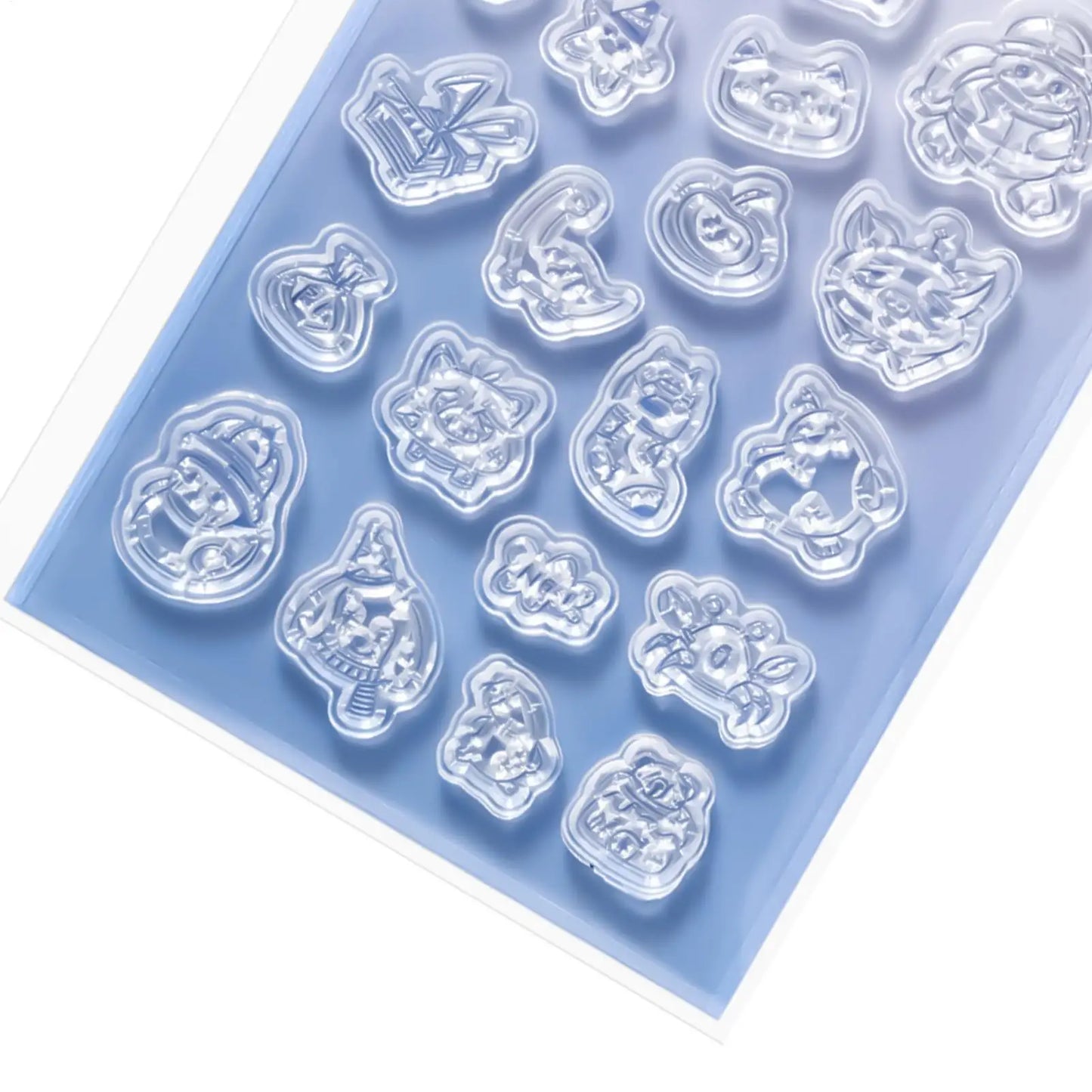 Clear Silicone Journaling Stamps with Acrylic Handle | Notebook
