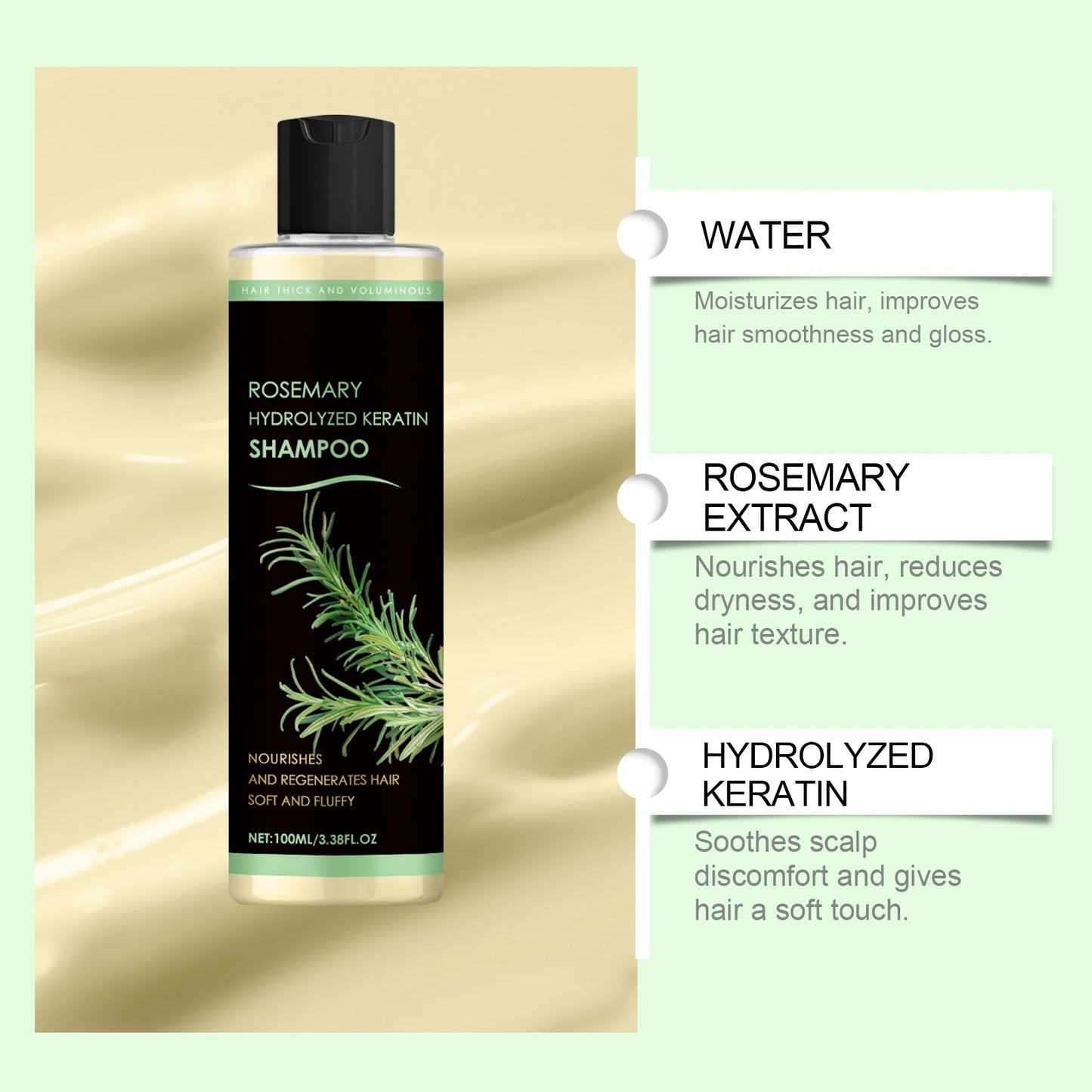 Rosemary Shampoo – Oily Scalp, Dandruff Relief & Volume