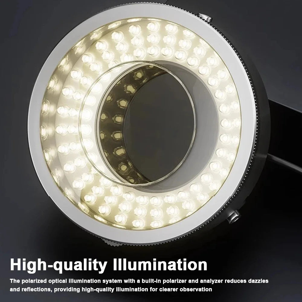 IFixes IL37 Polarized Ring Light - 360° Rotatable LED Analyzer for Microscopy/Semiconductor Inspection (Adjustable Intensity) Peaceful Pleasures Health and Wellness