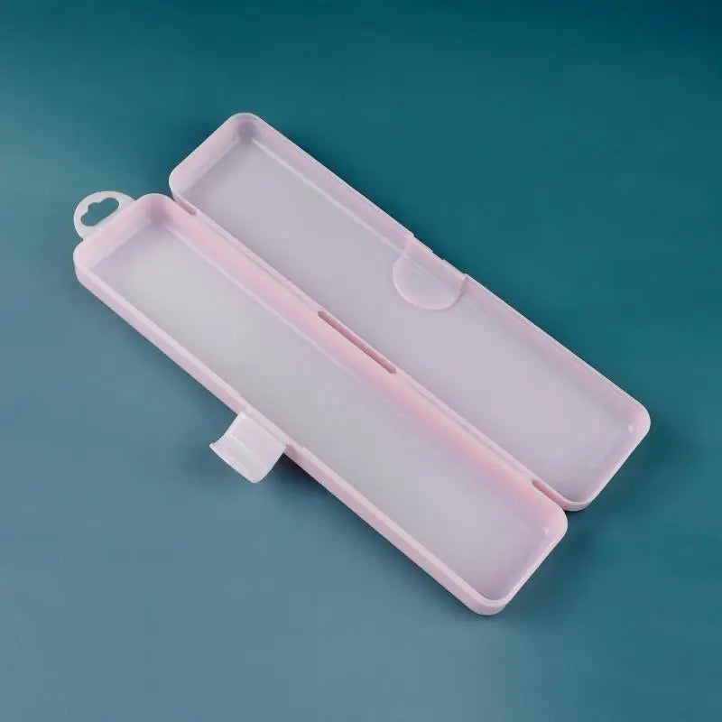 Transparent Makeup Brush Organizer Box with Dust Cover