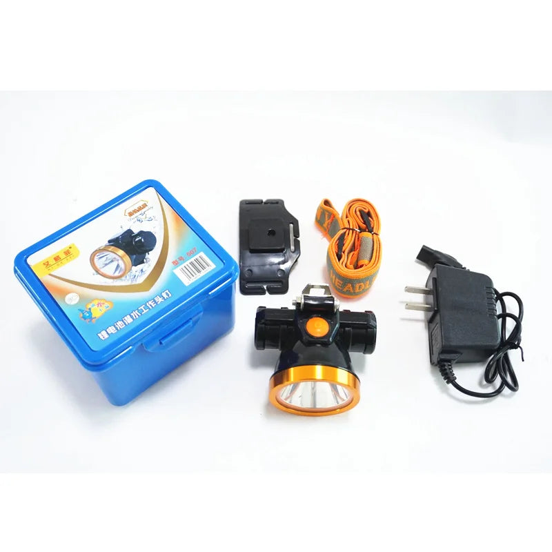 SHINEKNOT LED Mining Headlamp – Rechargeable & Waterproof