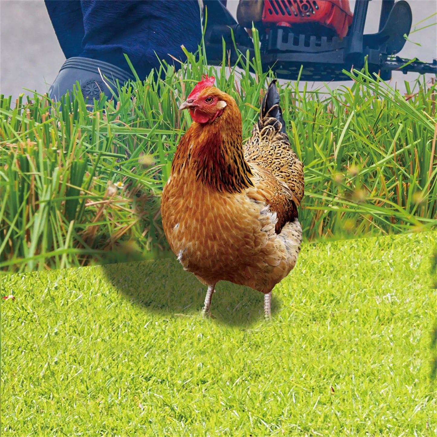 2D Flat Garden Statues Ornaments For Hen Chicken Decorations Sculptures Yard Art Outdoor Decorations Rooster Statue Art Deco Peaceful Pleasures Health and Wellness 1PC One Size