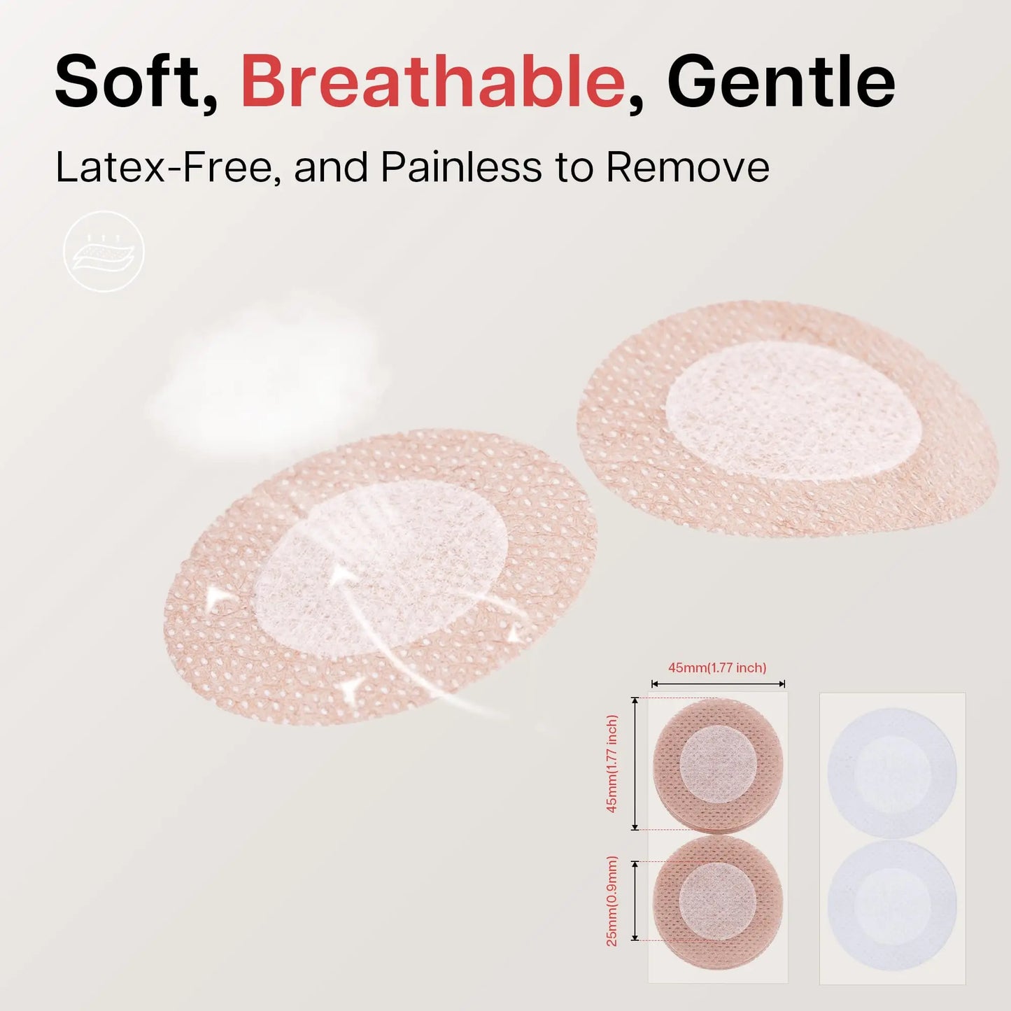 Nipple Covers Men, Anti-Chafing Nipple Covers for Men, No-Show Mens Nipple Guard Tape for Running, Sports, and Daily Wear Peaceful Pleasures Health and Wellness