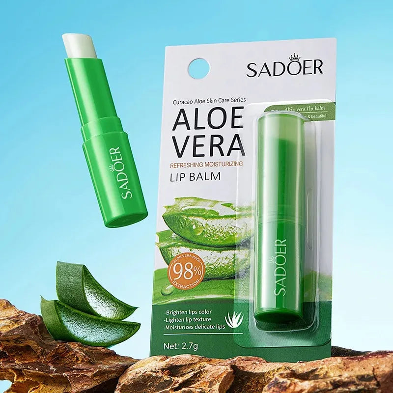 Lip Aloe Balm Moisturizing and Repairing Hydration Peaceful Pleasures Health and Wellness