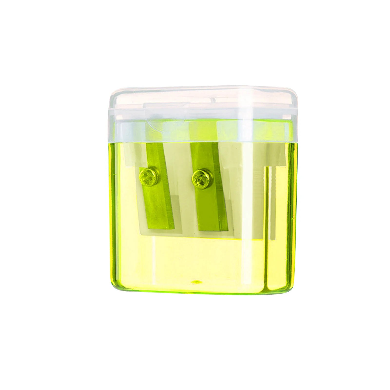 A color random student two-hole pencil sharpener for children's school supplies - a must-have for starting school Peaceful Pleasures Health and Wellness Yellow