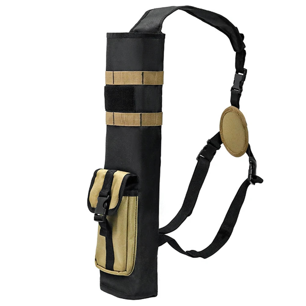 Archery Back Quiver with MOLLE Pocket | Lightweight Arrow Bag