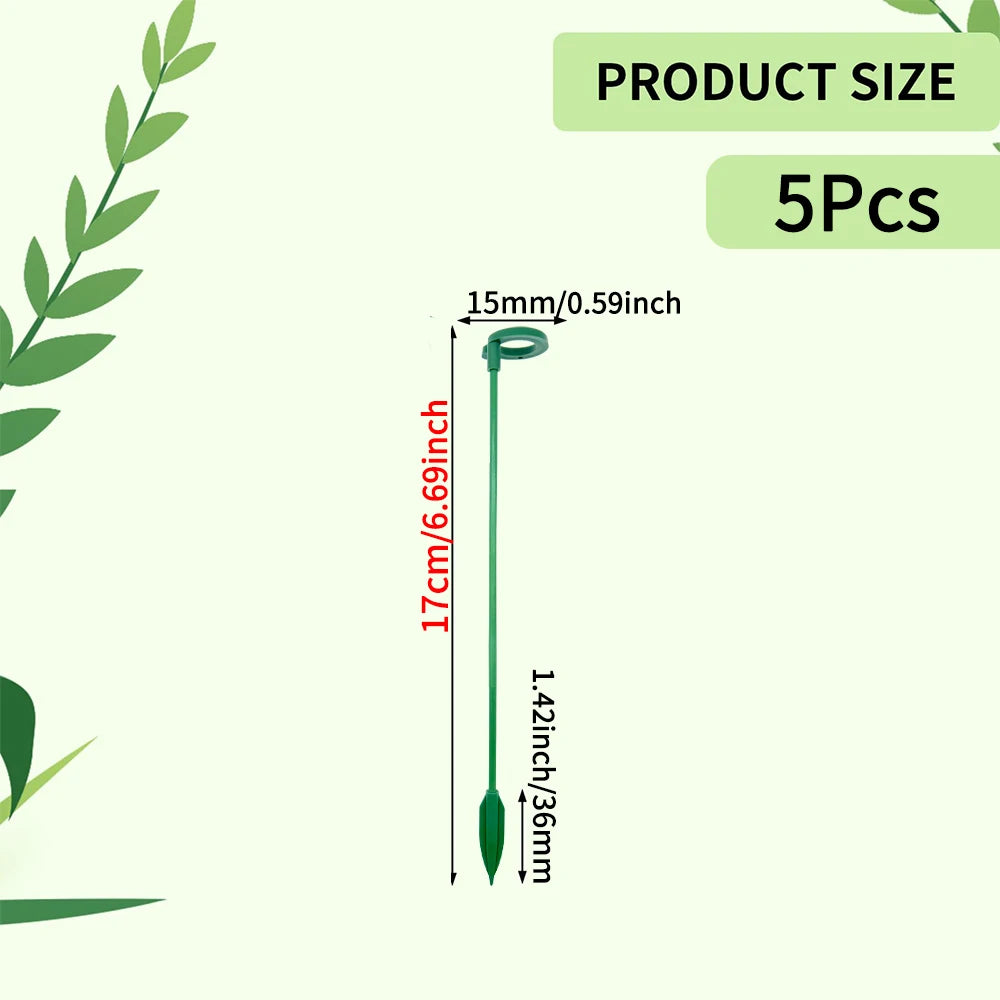 5/10PCS Plant Supports Stand Butterflies Orchid Flower Potted Fixing Rods Reusable Vegetable Protection Fixing Tool Gardening Su Peaceful Pleasures Health and Wellness 17cm-5pcs