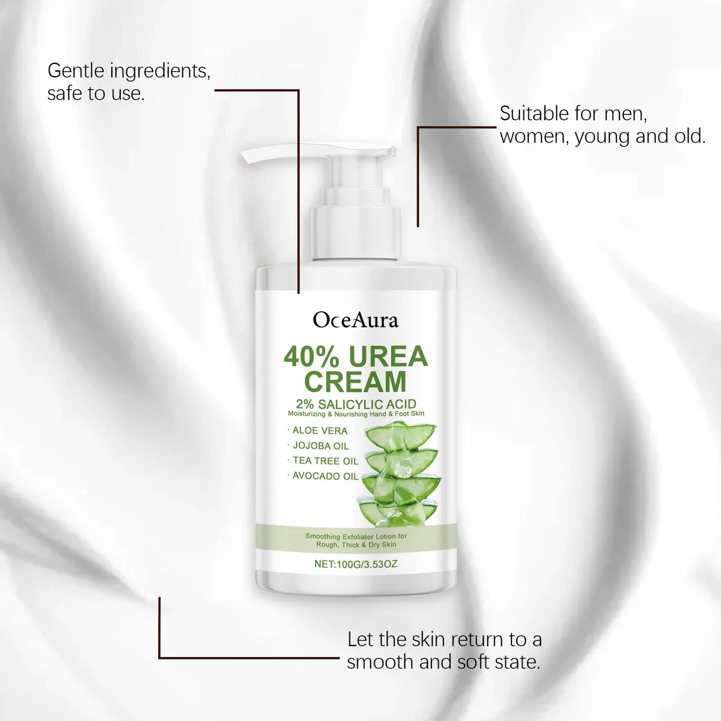 Ouhoe Body Moisturizing Cream – Urea, Glycerin & Mineral Oil Body Moisturizing Cream Peaceful Pleasures Health and Wellness