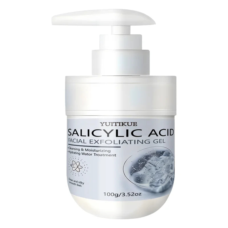 YUITIKUE Salicylic Acid Facial Exfoliating Gel 100g Cleansing & Moisturizing Care for Smooth, Silky Skin Peaceful Pleasures Health and Wellness 1pc