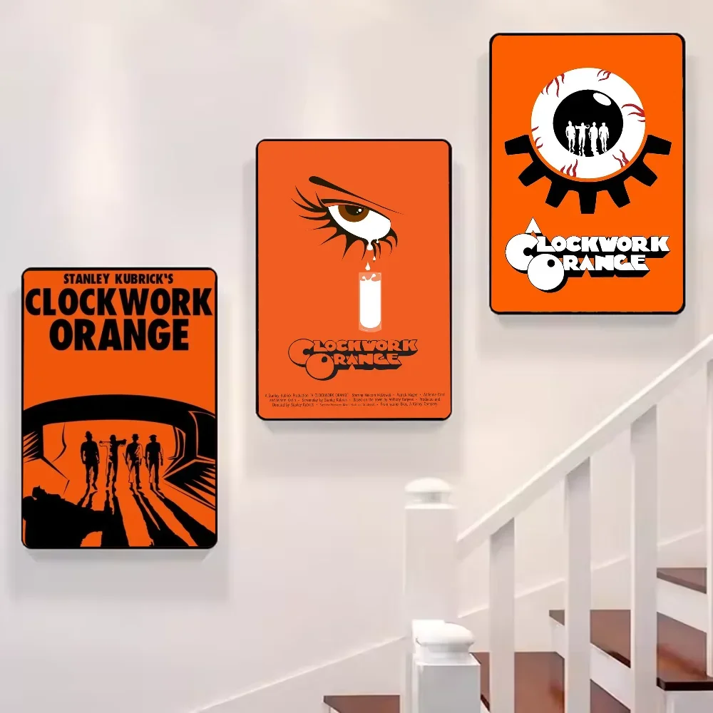 A Clockwork Orange Retro Movie Canvas Wall Art Poster | Unframed