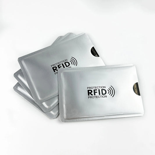 Portable RFID Blocking Sleeves Multi-color Credit Card Protector Protect Your Cards From Electronic Theft Peaceful Pleasures Health and Wellness