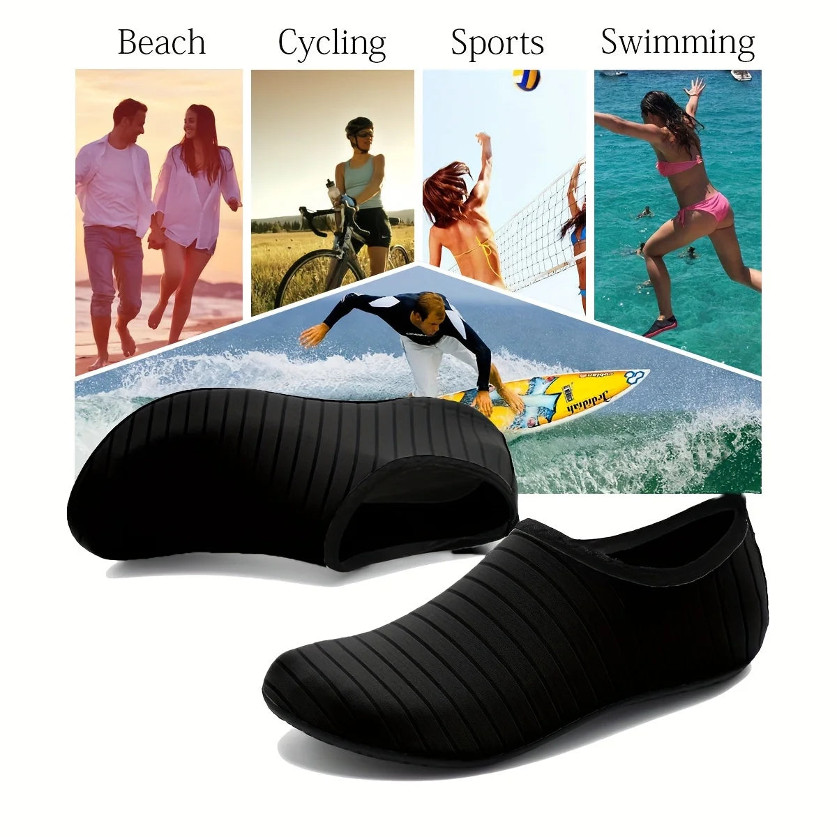 Unisex Water Shoes | Anti-Slip Quick-Dry Beach Barefoot Socks
